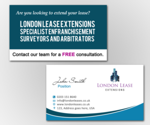 Visitenkarten-Design von MDesigns ™ für London Leases Extensions Limited | Design: #7369079