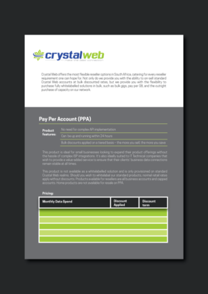 Internet Service Provider Corporate Brochure  | Diseño de Brochure por Iwana Ioana