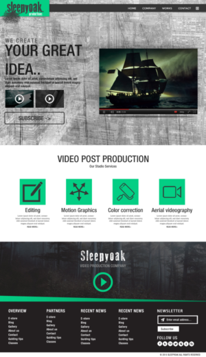 Web-Design von Deli für Sleepy Oak Production LLC | Design #7410475