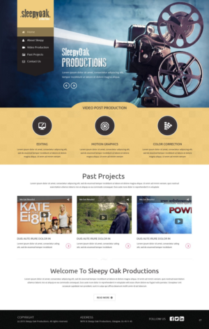 Web Design by pb for Sleepy Oak Production LLC | Design: #7337465