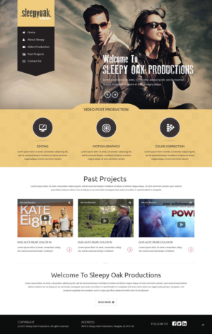 Web Design by pb for Sleepy Oak Production LLC | Design: #7337469