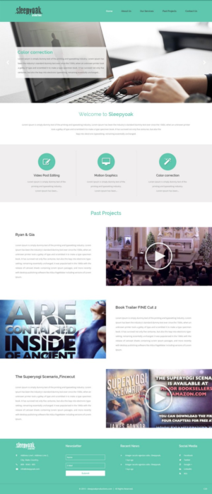 Web Design by pb for Sleepy Oak Production LLC | Design: #7346097
