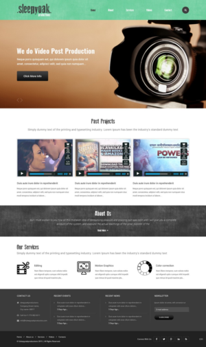 Web Design by pb for Sleepy Oak Production LLC | Design: #7346099