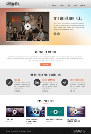 Web-Design von pb für Sleepy Oak Production LLC | Design #7346100