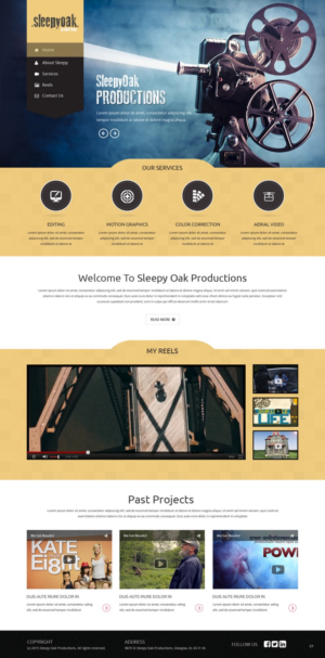 Web Design by pb for Sleepy Oak Production LLC | Design: #7455684