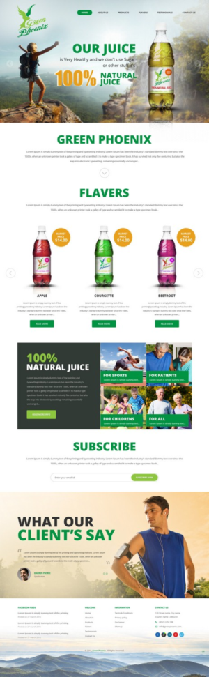 Web Design by pb for GreenPhoenix | Design: #7337014