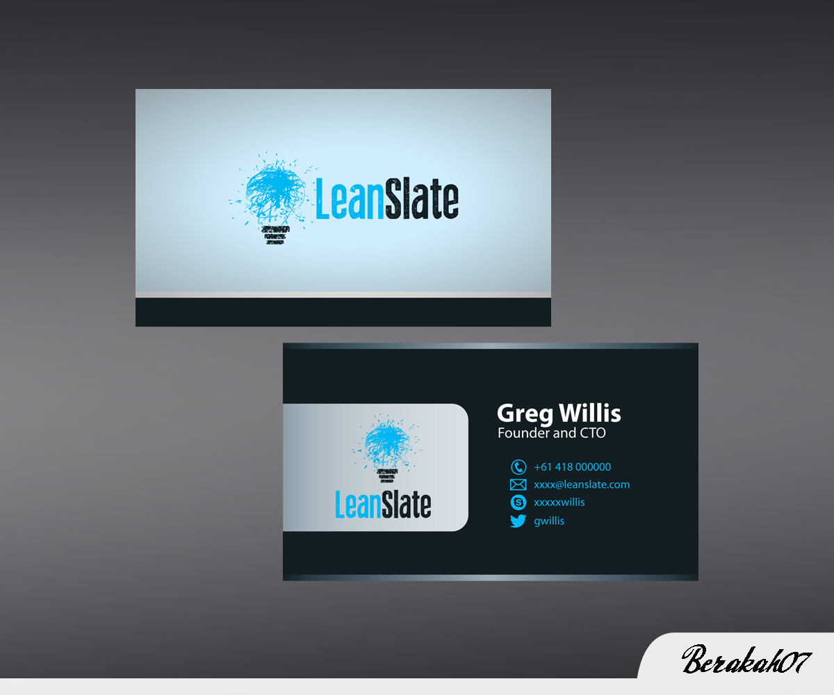Design de Carte de Visite par berakah07 pour LeanSlate | Design #1849942