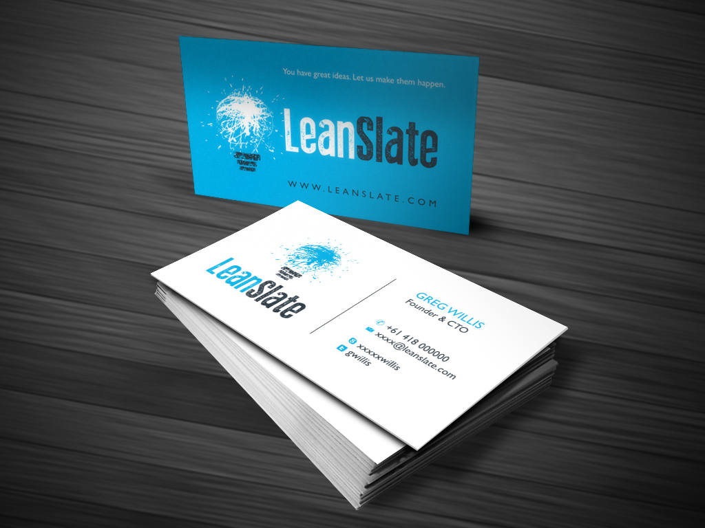 Visitenkarten-Design von Atvento Graphics für LeanSlate | Design #1854144