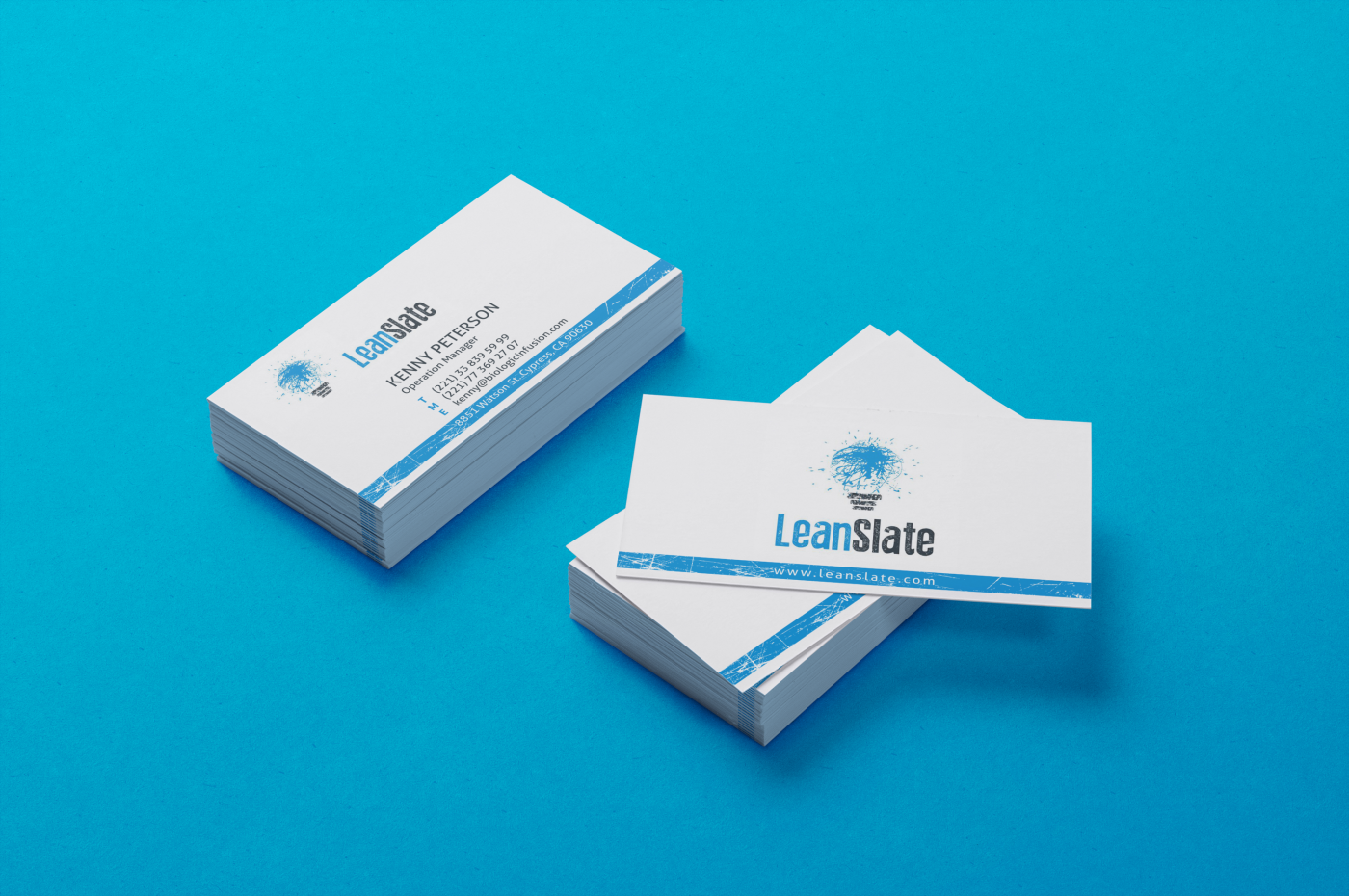 Diseño de Tarjeta de Presentación por HYPdesign para LeanSlate | Diseño #1849053