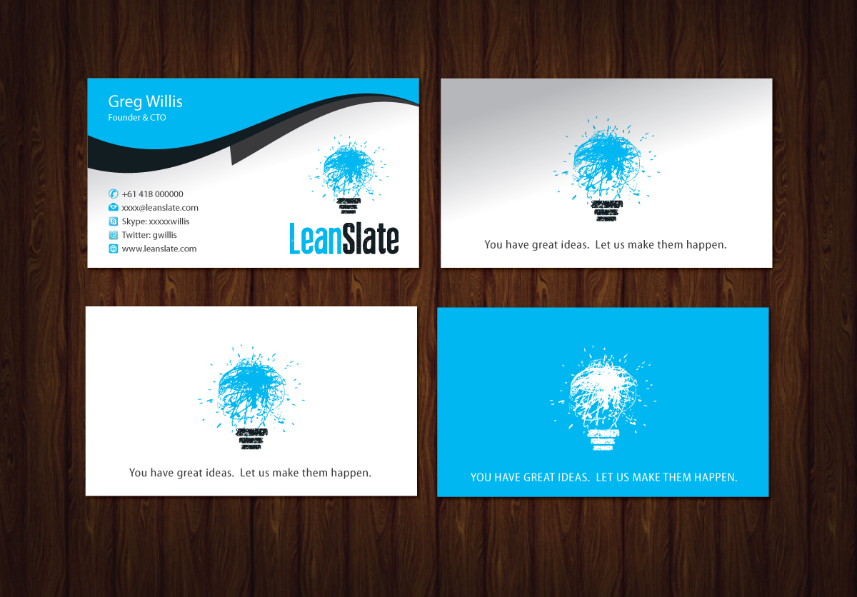 Design de Carte de Visite par meet007 pour LeanSlate | Design #1851698
