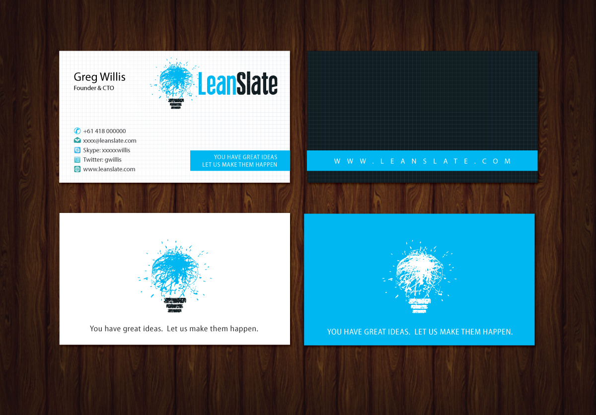 Design de Carte de Visite par meet007 pour LeanSlate | Design #1851713