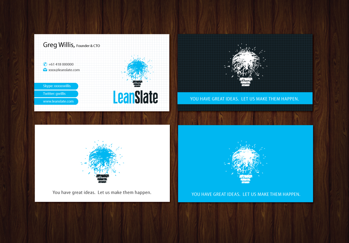 Visitenkarten-Design von meet007 für LeanSlate | Design #1851717