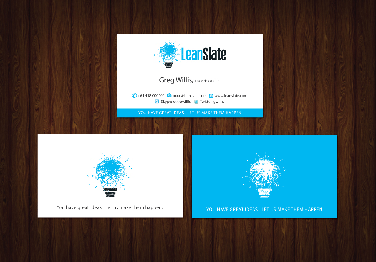 Visitenkarten-Design von meet007 für LeanSlate | Design #1851725