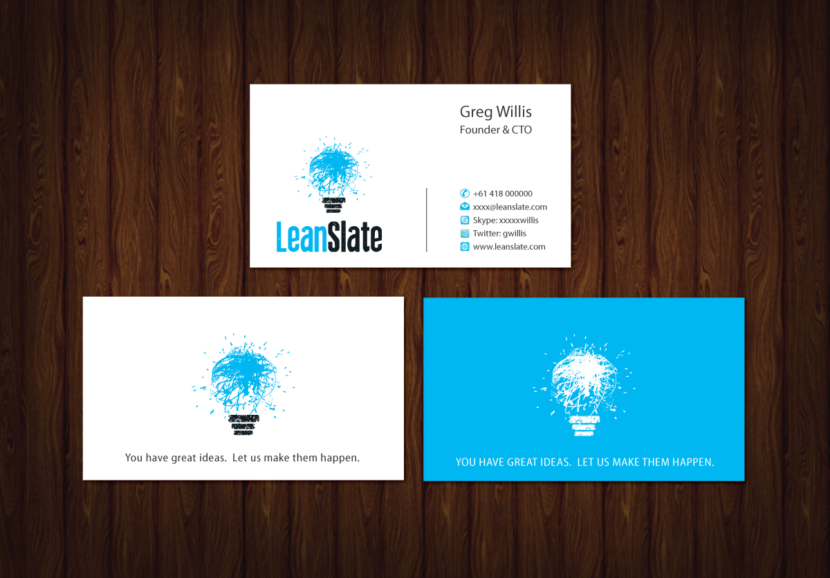 Design de Carte de Visite par meet007 pour LeanSlate | Design #1851730