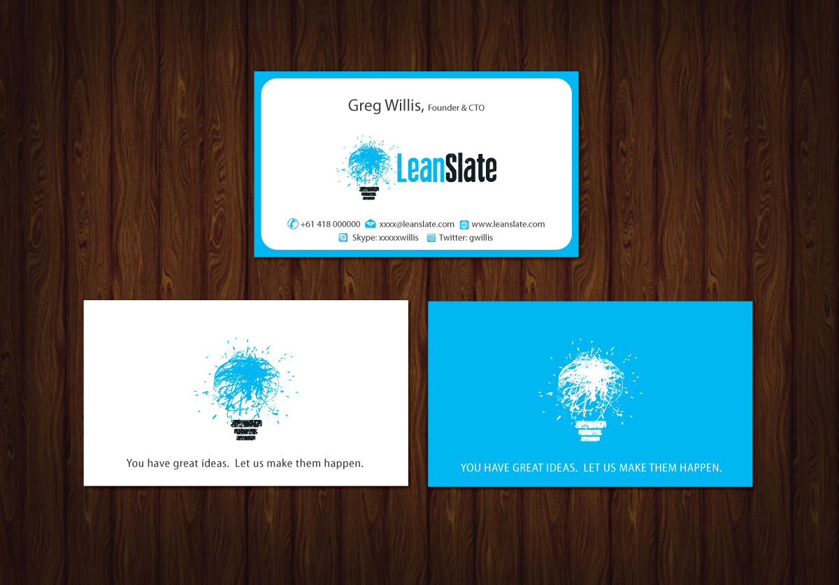 Visitenkarten-Design von meet007 für LeanSlate | Design #1851744