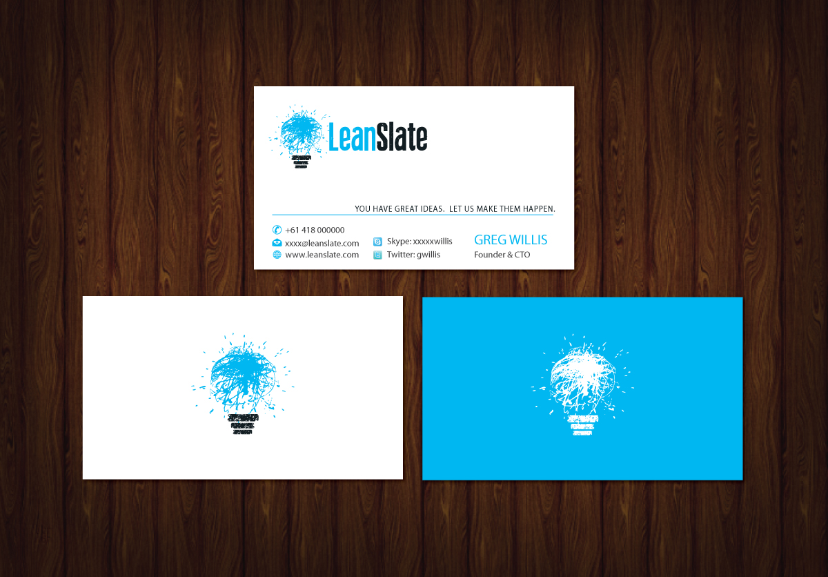 Visitenkarten-Design von meet007 für LeanSlate | Design #1851785
