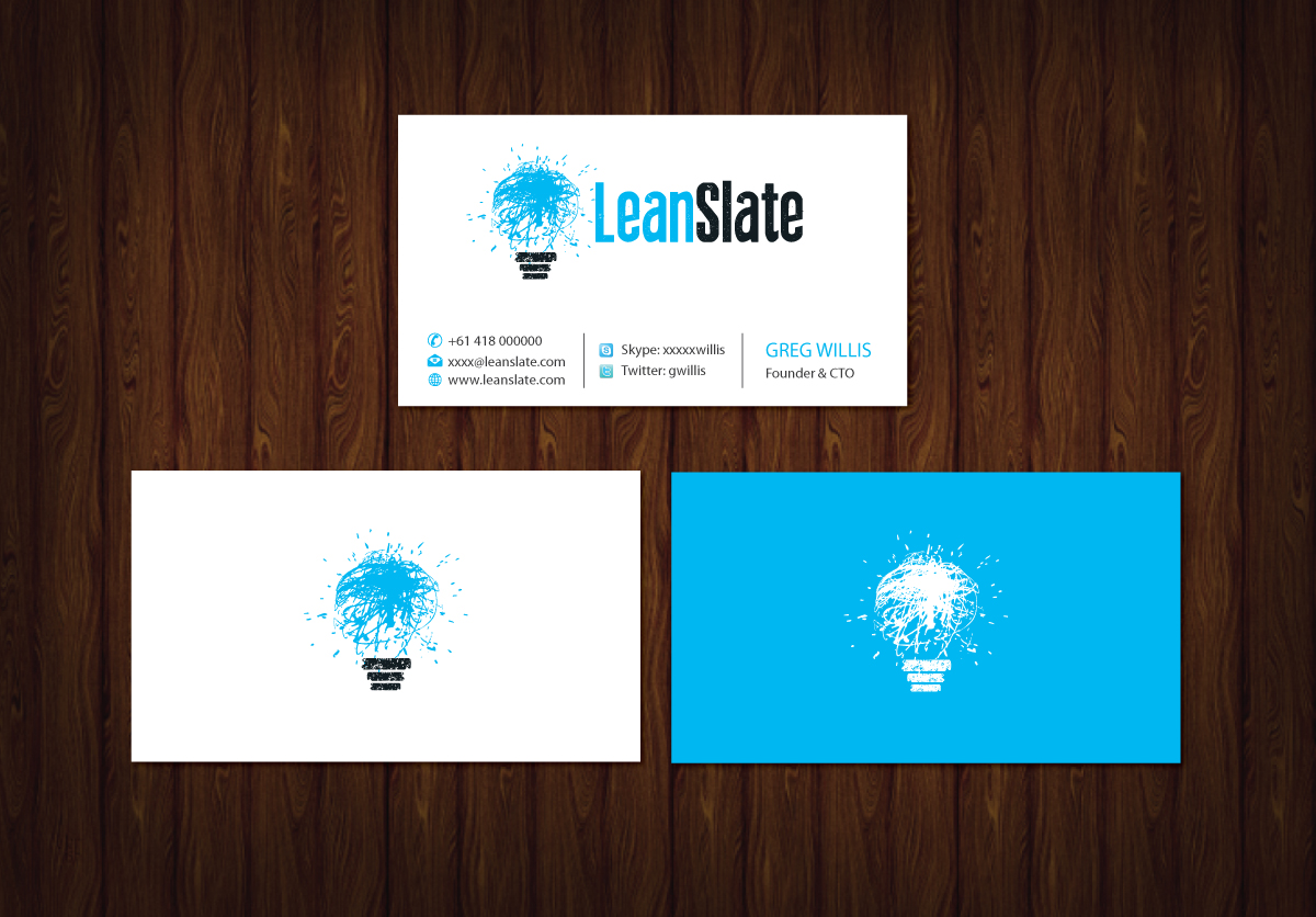 Visitenkarten-Design von meet007 für LeanSlate | Design #1851789