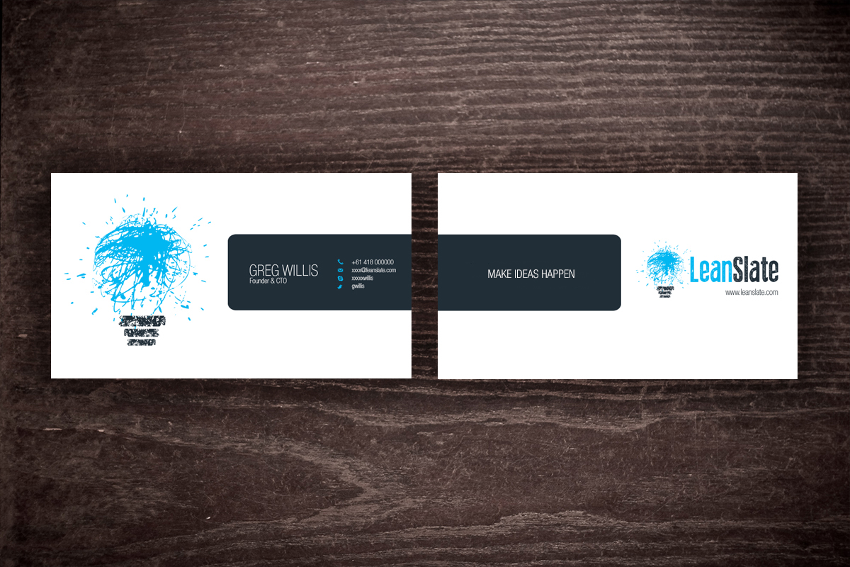 Visitenkarten-Design von Dub Coonco für LeanSlate | Design: #1854140