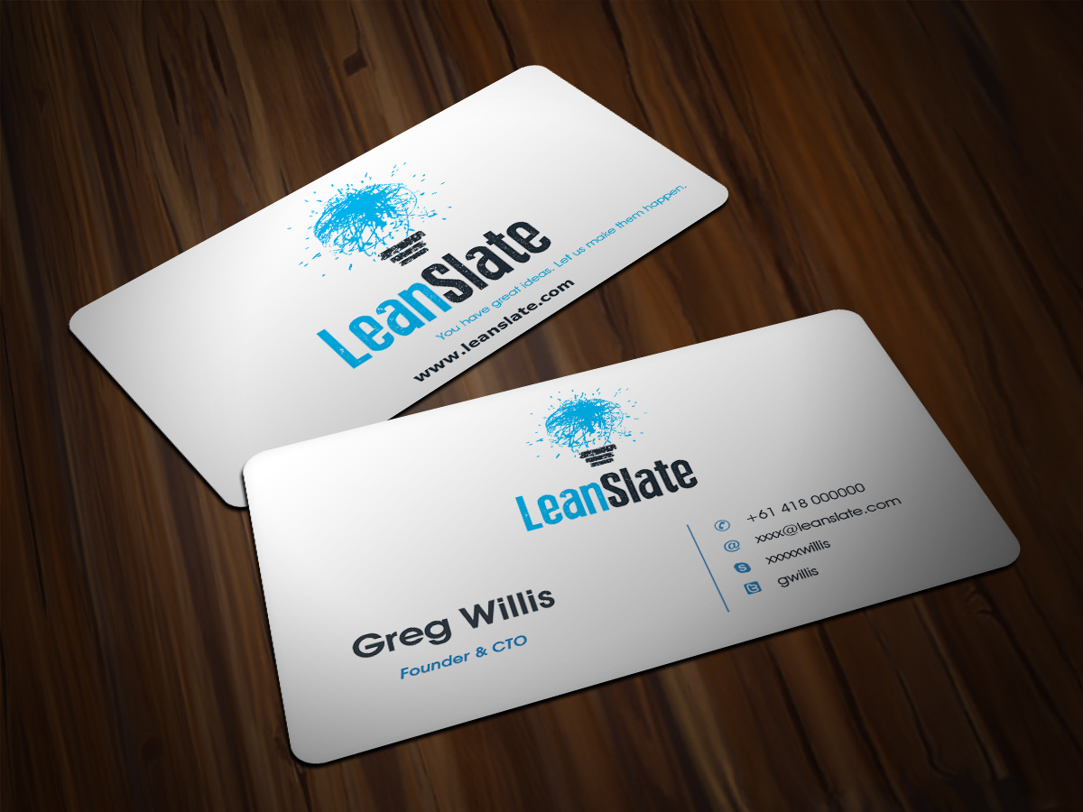 Design de Carte de Visite par Scorpius design pour LeanSlate | Design #1852423