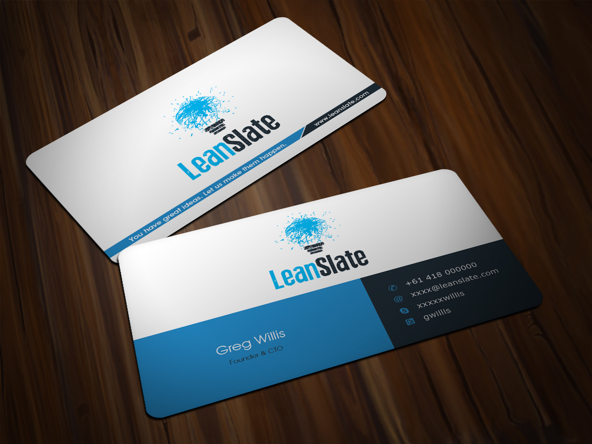 Design de Carte de Visite par Scorpius design pour LeanSlate | Design #1854122