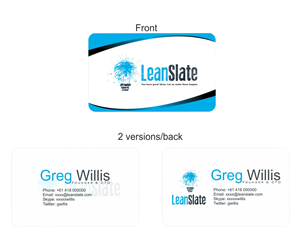 Design de Carte de Visite par FutureDesigne pour LeanSlate | Design : #1851636