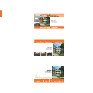 Design de Carte de Visite par yophi pour Swan Creek Customs LLC | Design : #7431407