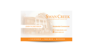 Business Card Design by Aleksic for Swan Creek Customs LLC | Design: #7373808