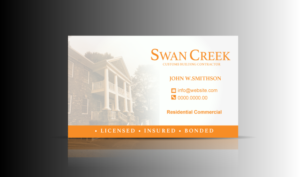 Business Card Design by Aleksic for Swan Creek Customs LLC | Design: #7393076
