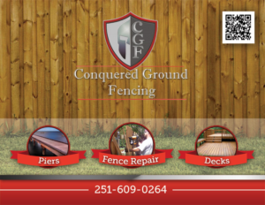 Conquered Ground Fencing LLC. A Fencing Company. | Design de Carte Postale par alessandroevge