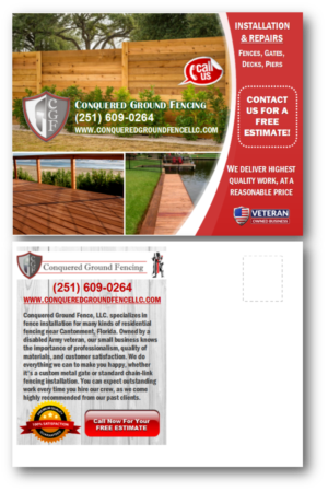 Conquered Ground Fencing LLC. A Fencing Company.