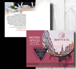 Postcard Design by uk for Beatty and Co | Design: #7359599