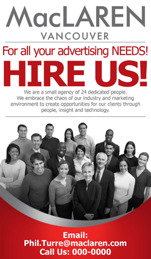 Print Ad for MacLaren Vancouver (Ad Agency)
