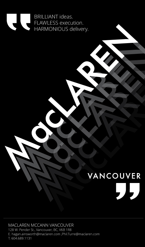 Advertisement Design by roopaljain for MacLaren Vancouver | Design #1866251