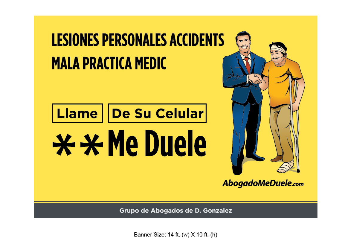 Diseño De Banner Publicitario por JACK para Gonzalez Law Group, P.C. | Diseño #1871004