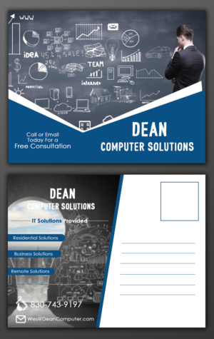 Postkarten-Design von A.MAHER für Dean Computer Solutions | Design: #7384495