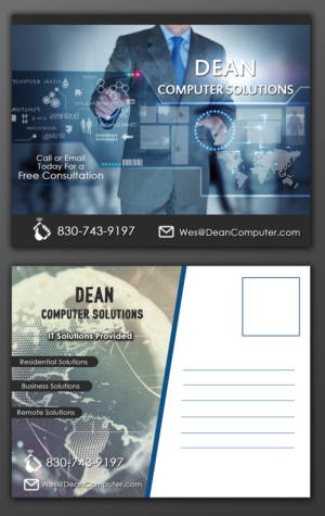 Postkarten-Design von A.MAHER für Dean Computer Solutions | Design: #7384515
