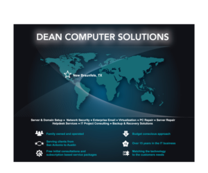 Postkarten-Design von Natako für Dean Computer Solutions | Design: #7366314