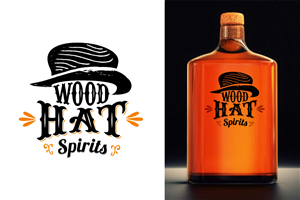 Logo Design by masher for Wood Hat Spirits | Design: #1865037