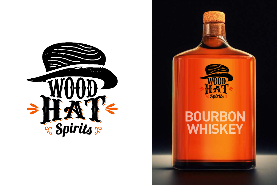 Logo Design by masher for Wood Hat Spirits | Design #1865227