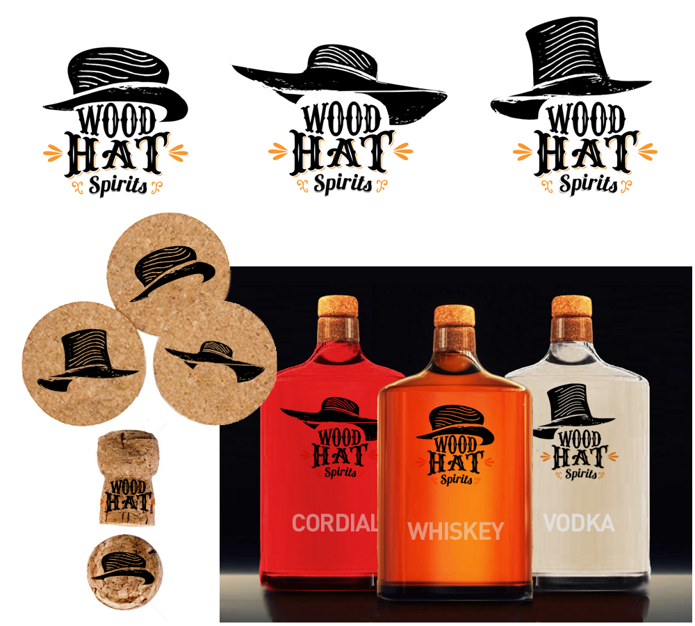 Logo Design by masher for Wood Hat Spirits | Design #1888892