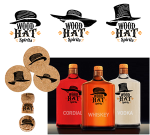 Logo Design by masher for Wood Hat Spirits | Design: #1888892