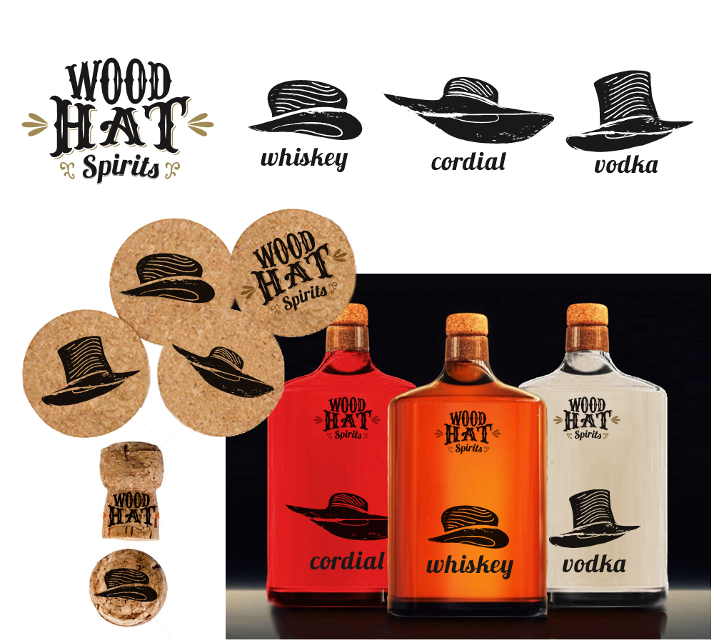 Logo Design by masher for Wood Hat Spirits | Design #1900275
