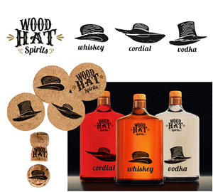Logo Design by masher for Wood Hat Spirits | Design: #1900275
