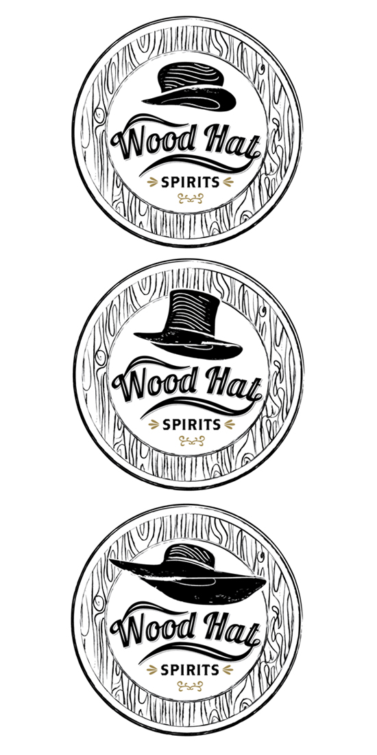 Logo Design by masher for Wood Hat Spirits | Design #1906454