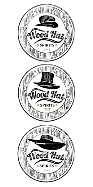 Logo Design by masher for Wood Hat Spirits | Design: #1906454