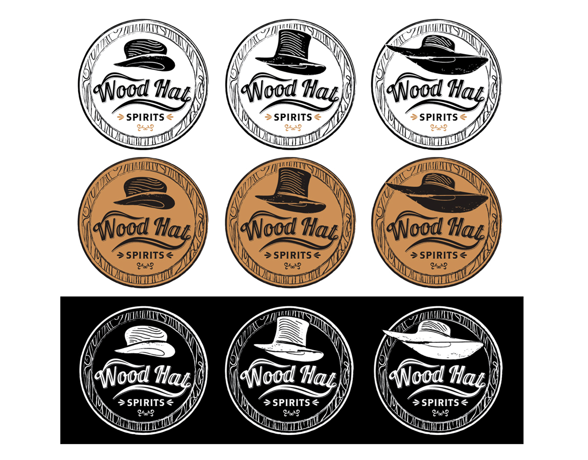 Logo Design by masher for Wood Hat Spirits | Design #1910519