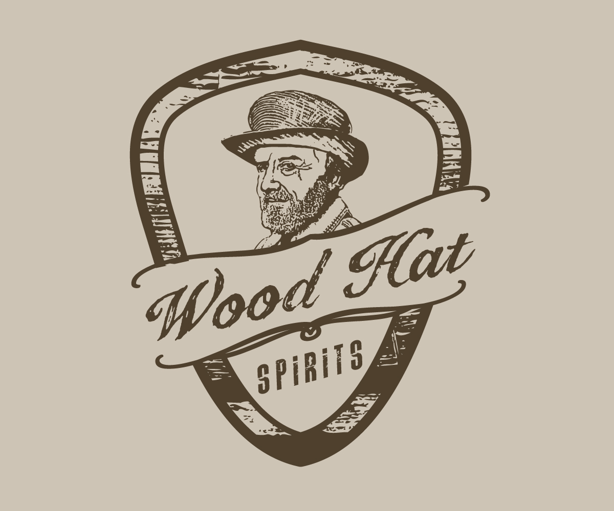 Logo Design by Buck Tornado for Wood Hat Spirits | Design #1874303