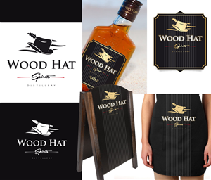 Logo Design by kresh for Wood Hat Spirits | Design: #1880147