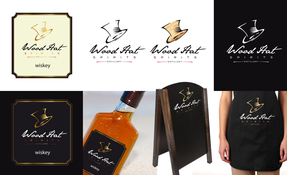 Logo Design by kresh for Wood Hat Spirits | Design #1901077