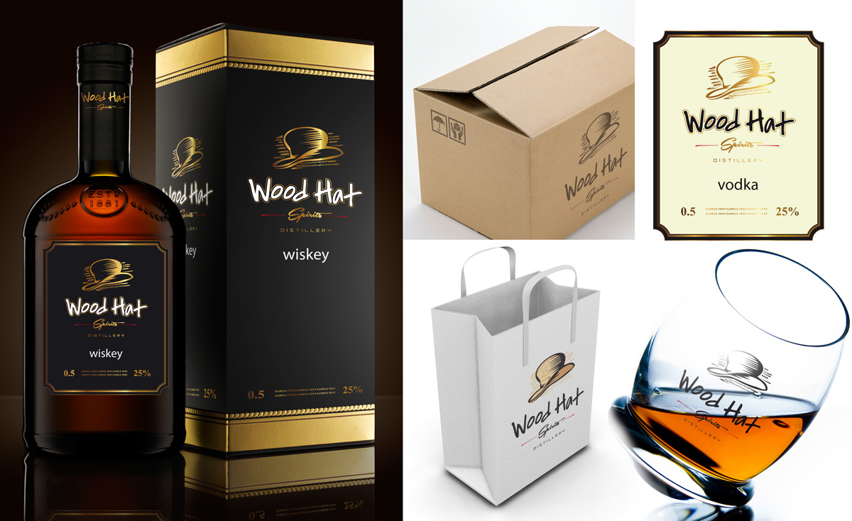 Logo Design by kresh for Wood Hat Spirits | Design #1908669